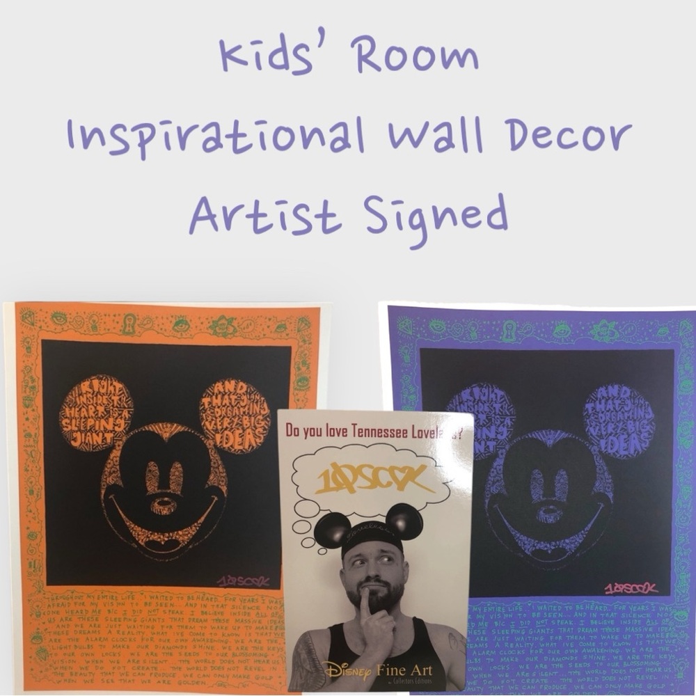 Disney Wall Art - Artist Signed - Very Rare!